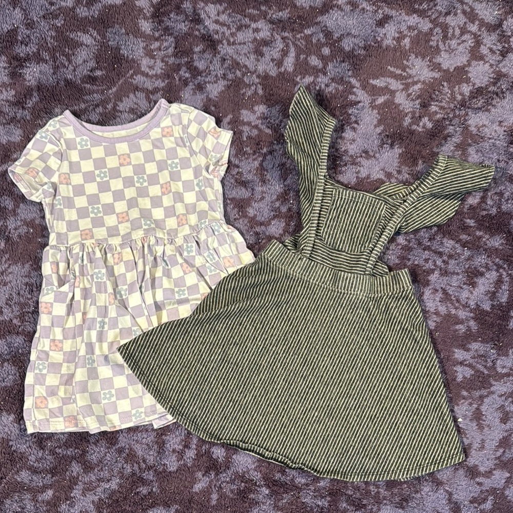 5/$25 3/4T Art Class Cream Flutter Sleeve Sundress